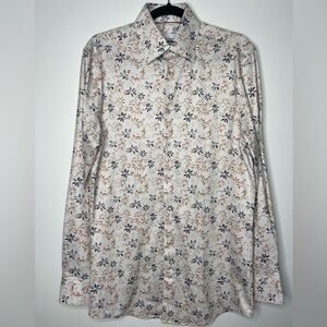 Oskar Mäkinen Fluid floral silhouette shirt Modern fit